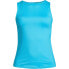 Фото #8 товара Plus Size Chlorine Resistant High Neck UPF 50 Sun Protection Modest Tankini Swimsuit Top