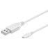 Фото #1 товара Wentronic USB 2.0 Hi-Speed cable - white - 5 m - 5 m - USB A - Micro-USB B - USB 2.0 - 480 Mbit/s - White
