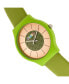ფოტო #2 პროდუქტის Unisex Trinity Green Leatherette Strap Watch 36mm
