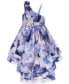 Фото #3 товара Платье для малышей Speechless Floral One-Shoulder High-Low Maxi Dress