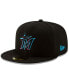 Фото #2 товара Men's Miami Marlins Black On-Field Authentic Collection 59FIFTY Fitted Hat