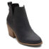 Фото #4 товара TOMS Everly Pull On Booties Womens Black Casual Boots 10018905