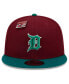 ფოტო #3 პროდუქტის Men's Cardinal/Green Detroit Tigers Strawberry Big League Chew Flavor Pack 9FIFTY Snapback Hat