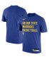 ფოტო #2 პროდუქტის Men's Royal Golden State Warriors 2023/24 Sideline Legend Performance Practice T-shirt