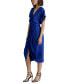 ფოტო #4 პროდუქტის Women's Aimee V-Neck Shirred-Front Dress