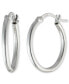 ფოტო #1 პროდუქტის Small Polished Hoop Earrings in Sterling Silver, 1"
