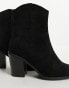 Фото #4 товара ASOS DESIGN Wide Fit Rational heeled western boots in black