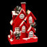 Фото #2 товара Новогоднее украшение Красный Деревянный дом 24 x 13 x 33 cm