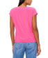 ფოტო #2 პროდუქტის Women's Cap-Sleeve V-Neck Top