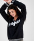 Juniors' Los Angeles Varsity-Stripe Sweatshirt