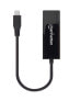 Фото #3 товара Manhattan USB-C to 2.5GBASE-T Gigabit (10/100/1000 Mbps & 2.5 Gbps) RJ45 Network Adapter - Multi-Gigabit Ethernet - Black - Box - Wired - USB Type-C - Ethernet - Black