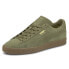 Фото #2 товара Puma Suede Gum Lace Up Mens Green Sneakers Casual Shoes 38117404