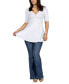 ფოტო #12 პროდუქტის Short Sleeve Tunic Top