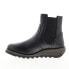 Fly London Scon SCON058FLY-000 Womens Black Leather Slip On Chelsea Boots 36