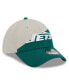 Фото #4 товара Men's Cream, Kelly Green New York Jets 2023 Sideline Historic 39THIRTY Flex Hat