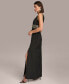 ფოტო #3 პროდუქტის Women's Embellished V-Neck Gown