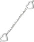 Фото #3 товара Giani Bernini sterling Silver Bracelet, Open Heart Chain