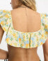Фото #4 товара & Other Stories frill bikini top in mini floral print