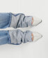 Фото #4 товара Women's Turned-Up Straight Jeans