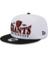 Фото #1 товара Men's White and Black San Francisco Giants Crest 9FIFTY Snapback Hat