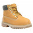 Фото #1 товара Детские ботинки Timberland 6´´ Premium WP Toddler Натуральная кожаПремиум WP Гарантировано водонепроницаемые 200 грамм утеплителя EVA стелька Резиновая протекторная подошва Водонепроницаемая конструкция Сшиты и покрыты текстилем Шнурки из переработанных пластиковых бутылок Hardware без ржавчины Регулируемая длина Резиновый упакетный конус Гарантированная поддержка воздушной влажности Стальной поддерживающий ремень Теплые и влагозащитные Обувь > Ботинки Timberland 6´´ Premium WP Toddler