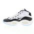 Фото #10 товара Reebok Question Mid Mens White Leather Lace Up Athletic Basketball Shoes