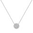 Фото #1 товара Glittering silver necklace with zircons NCL24W