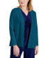 ფოტო #1 პროდუქტის Petite Newport Open-Front Cardigan