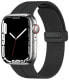 Silikonový řemínek s magnetickou sponou pro Apple Watch 38/40/41 mm - Black