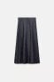 Z1975 DENIM LINEN BLEND PAREO SKIRT