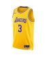 Фото #2 товара Men's and Women's Anthony Davis Gold Los Angeles Lakers Swingman Jersey - Icon Edition