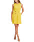 Women's Sleeveless Button A-Line Dress