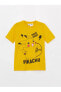 Фото #5 товара Bisiklet Yaka Pikachu Baskılı Kısa Kollu Erkek Çocuk Tişört