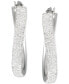 Фото #3 товара СерьгиMacy's Crystal Pavé Wavy Oval