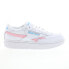 Reebok Club C Double Revenge Womens White Leather Lifestyle Sneakers Shoes