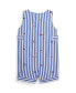 ფოტო #2 პროდუქტის Baby Boys Flag-Embroidered Striped Cotton Overall