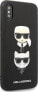 Karl Lagerfeld Etui Karl Lagerfeld KLHCI65SAKICKCBK Apple iPhone XS Max czarny/black hardcase Saffiano Ikonik Karl&Choupette Head