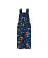 ფოტო #1 პროდუქტის Toddler Boys Printed Bib Snow Pants