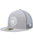 Фото #1 товара Men's Gray Chicago Cubs 2023 On-Field Batting Practice 59FIFTY Fitted Hat