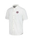 Фото #3 товара Men's White Texas A&M Aggies Coconut Point Palm Vista IslandZone Camp Button-Up Shirt