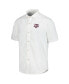 Men's White Texas A&M Aggies Coconut Point Palm Vista IslandZone Camp Button-Up Shirt