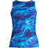 Фото #21 товара Women's Chlorine Resistant High Neck UPF 50 Modest Tankini Swimsuit Top