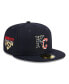 Фото #2 товара Men's Navy Kansas City Royals 2023 Fourth of July 59FIFTY Fitted Hat