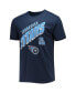 Фото #3 товара Men's Navy Tennessee Titans Slant T-shirt