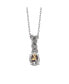Фото #2 товара Suzy Levian New York suzy Levian Sterling Silver Cubic Zirconia Multi-Cut Cluster Solitaire Pendant Necklace