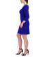 Фото #4 товара Women's Knot-Bodice Scuba-Crepe Short Dress