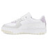 Puma Cali Dream Lace Up Womens Off White, Purple, White Sneakers Casual Shoes 3