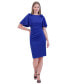 ფოტო #1 პროდუქტის Women's Flutter-Sleeve Bow-Trim Cocktail Dress