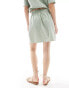 Vero Moda linen skirt co-ord in sage green Heckengrün, XL - EU 42 - фото #4