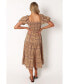 ფოტო #4 პროდუქტის Soliel Puff Sleeve Maxi Women's Dress